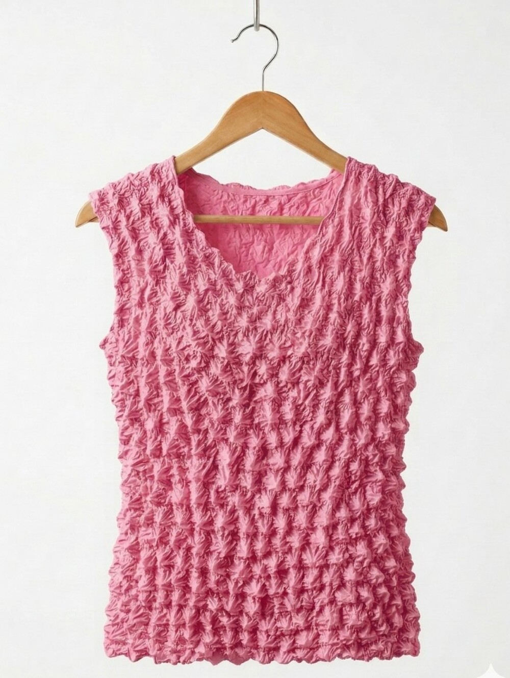Y2k Retro Crinkle Top Textured Ultra Magic Stretch Lightweight Fits XS/Large New